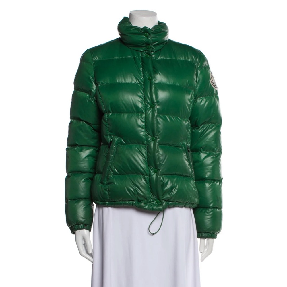 Green Puffer Vintage Moncler Down Jacket